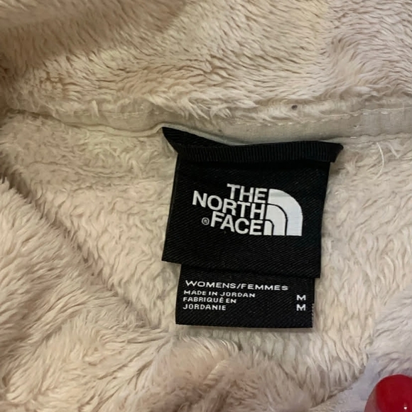 The North Face Osito 1/4 Zip Fleece Jacket Cream Ivory High Pile Fuzzy Medium - Picture 5 of 7